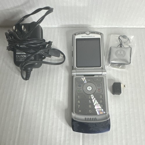 Motorola razr blu argento - v3,